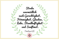 Taufspruch Timotheus 6,11 Taufspruch Timotheus 6,11