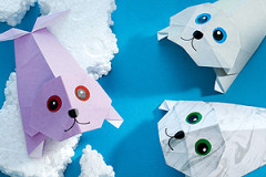 Origami-Tiere falten: Robbe Origami-Tiere falten: Robbe