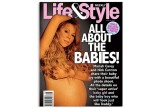 Schwangere Stars auf dem Cover eines Magazins Schwangere Stars auf dem Cover eines Magazins