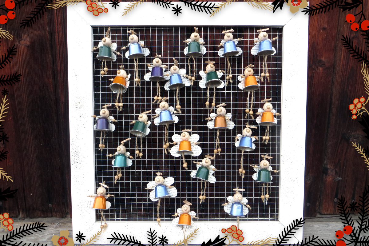 Adventskalender aus Kaffeekapseln Adventskalender aus Kaffeekapseln