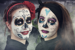 Mexikanische Totenmaske für den „Tag der Toten“ Mexikanische Totenmaske für den „Tag der Toten“