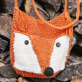 Tasche stricken: Fuchs-Tasche für Kinder Tasche stricken: Fuchs-Tasche für Kinder