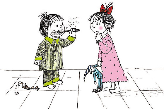 Illustration Ich und meine Schwester Klara Illustration Ich und meine Schwester Klara