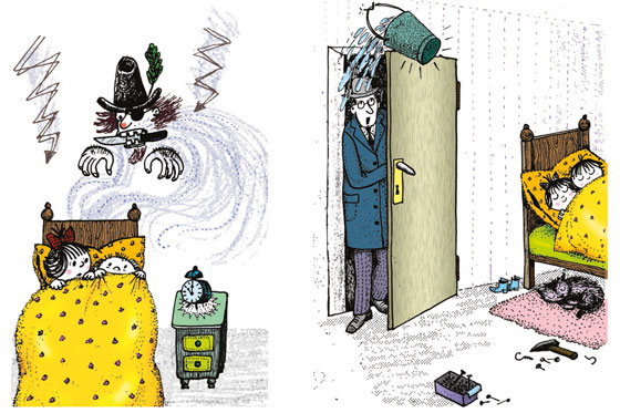 Illustration Wie man sich vor Räubern schützt Walter Reiner/Traudel Reiner Illustration Wie man sich vor Räubern schützt Walter Reiner/Traudel Reiner