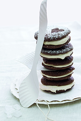 Rezept: Whoopies mit Marshmallow-Füllung Rezept: Whoopies mit Marshmallow-Füllung