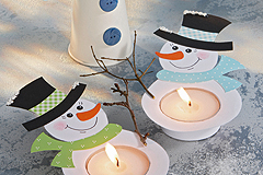 Schneemann-Tischlichter Schneemann-Tischlichter