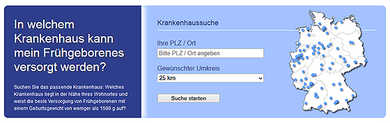 Screenshot von perinatalzentren.org Screenshot von perinatalzentren.org