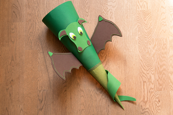 Schultüte Drachen selber machen