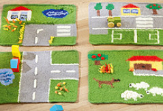 Spielteppiche strickfilzen