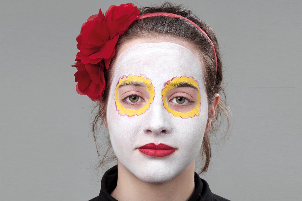 Totenmaske schminken