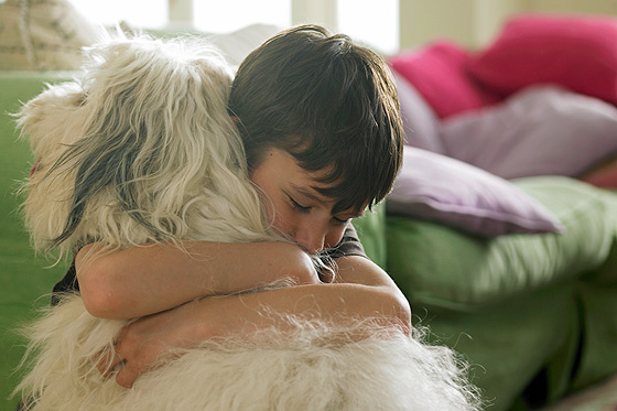 Kind mit Hund