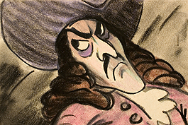 Original Skizze von Captain Hoock