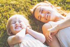 Glücklich mit Single-Mama