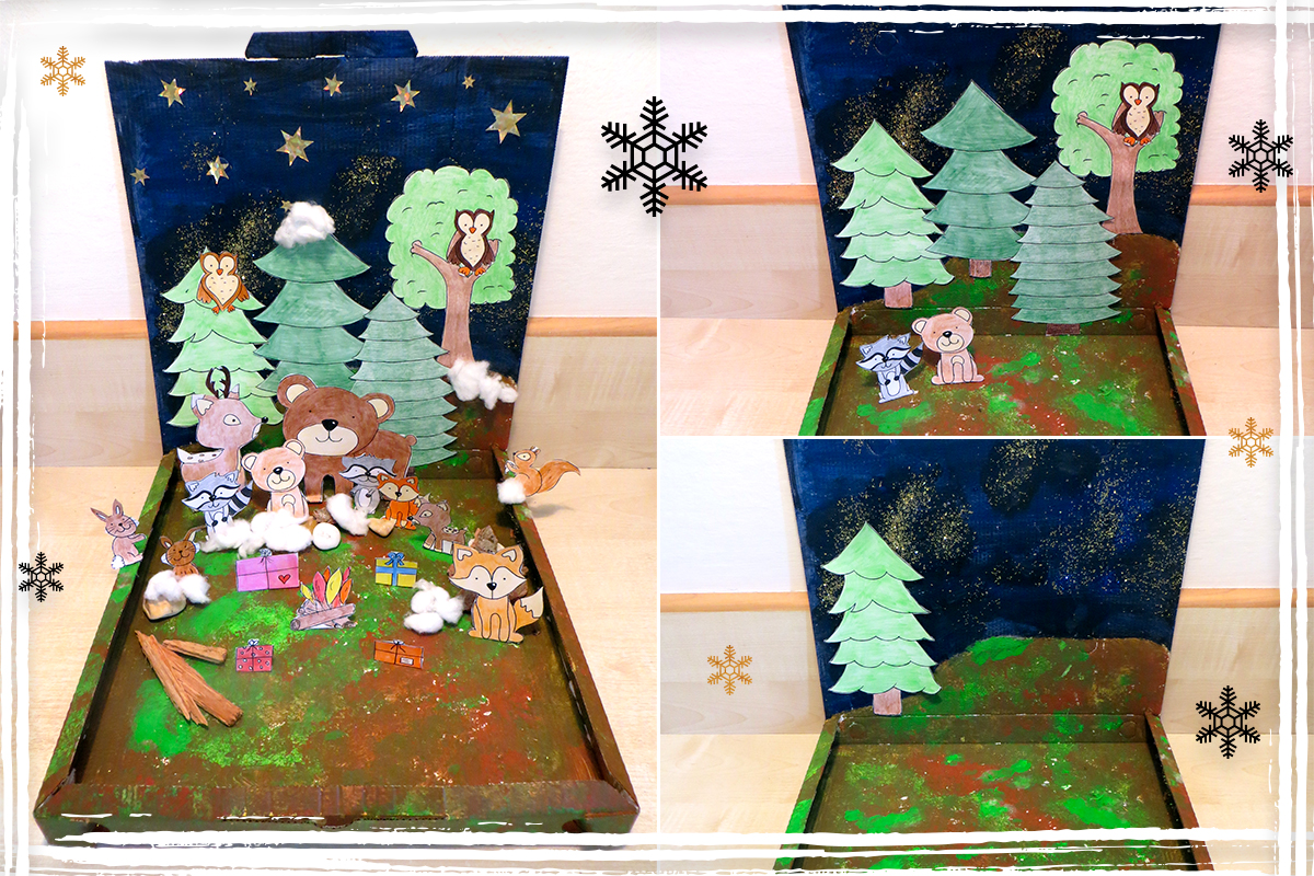 Adventskalender Pizzakarton