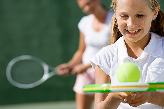 Tennistraining mit Kindern