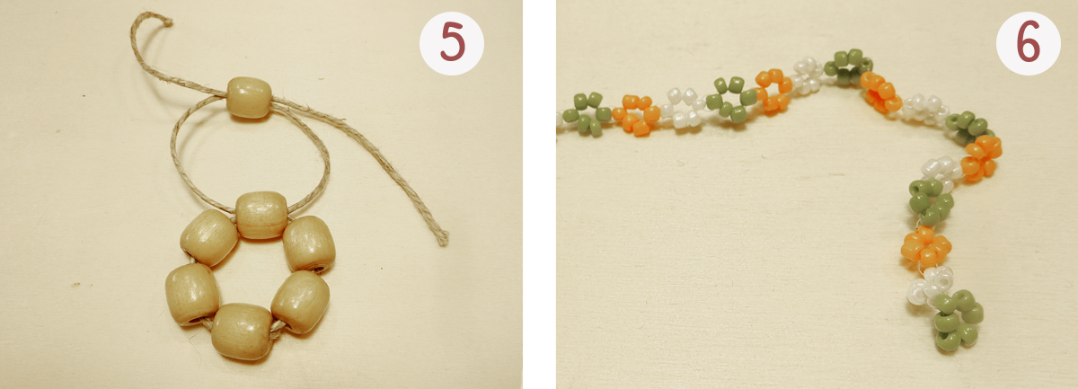 Blümchen-Armband: Schritt 5 und 6