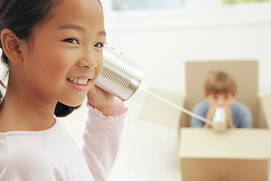 Experimente im Kindergarten: Dosentelefon