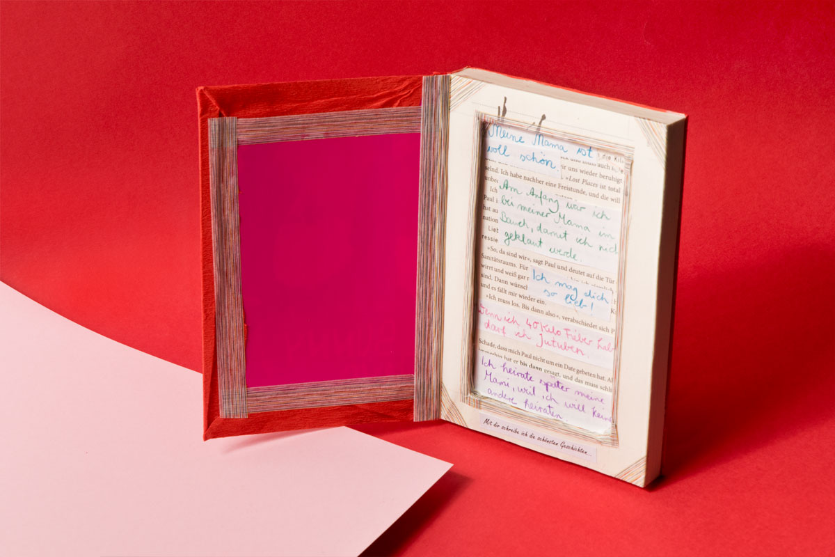 Karte wie Buch