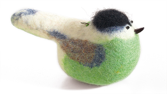 Filzen in der Waschmaschine: Vögel aus Filz
