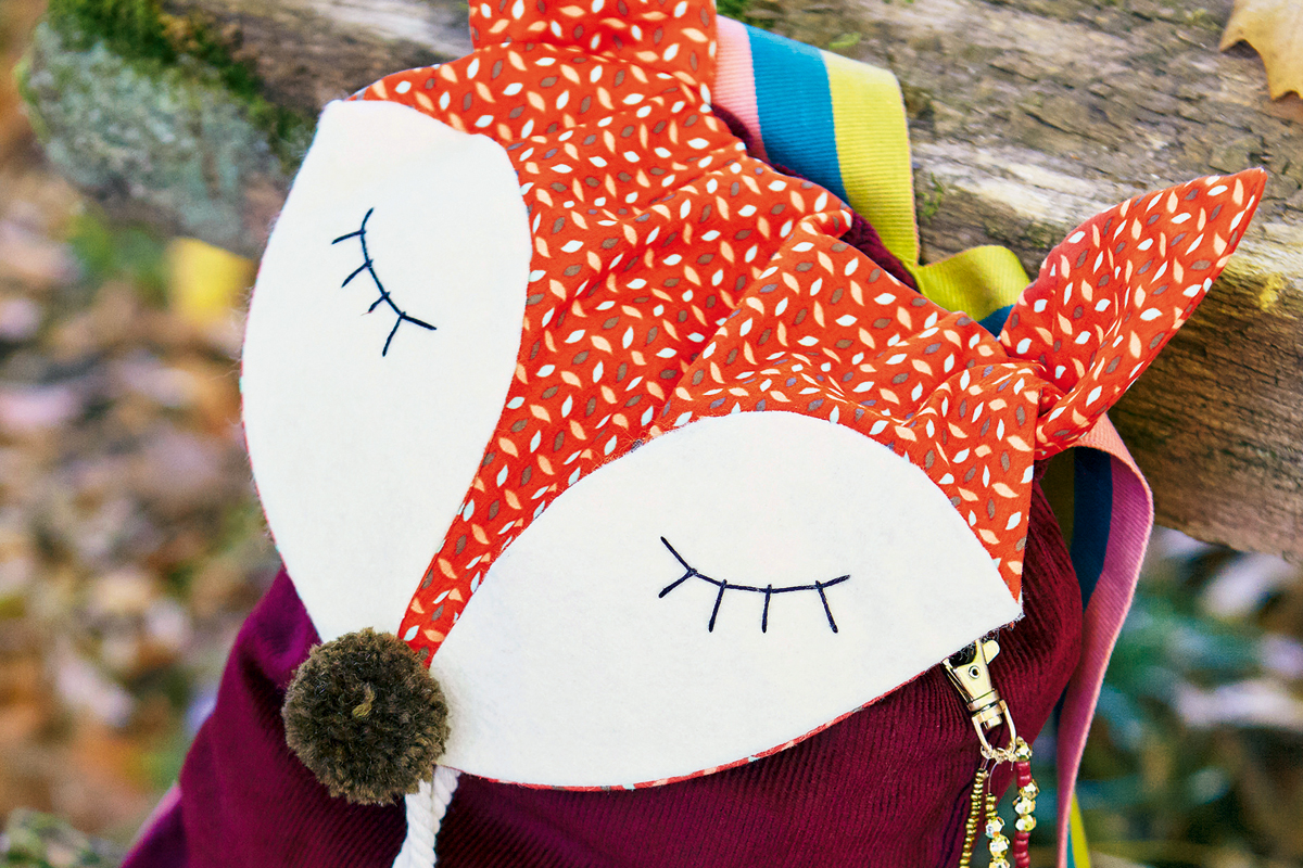 Fuchs-Rucksack: Detailansicht