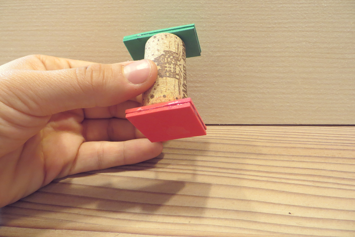 Geschenkpapier gestalten mit Stempel