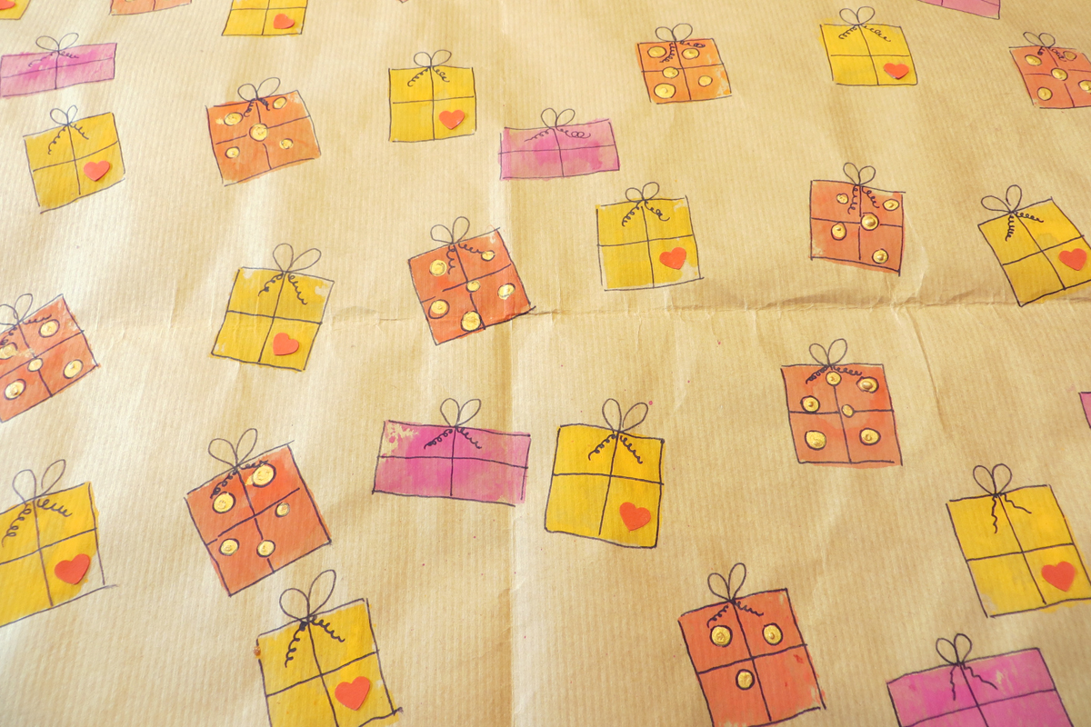 Geschenkpapier selbermachen