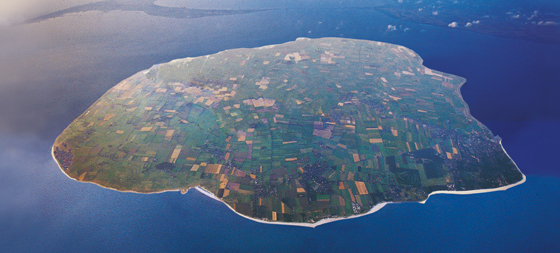 Insel Föhr aus der Luft