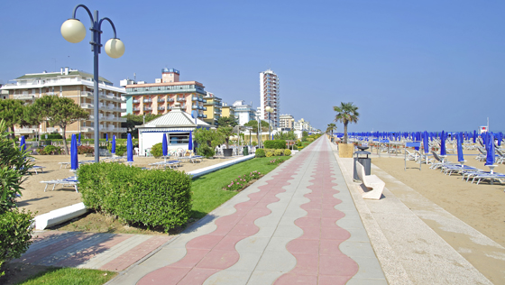 Jesolo Strandpromenade