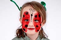 Kinderschminken: Marienkäfer