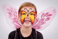 Kinderschminken: Schmetterling