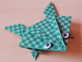 Lukas und Lara auf Tour - Origami-Frosch