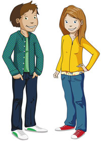 Lukas und Lara auf Tour
