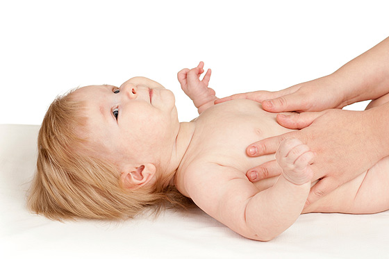 Massagen machen Babys glücklich