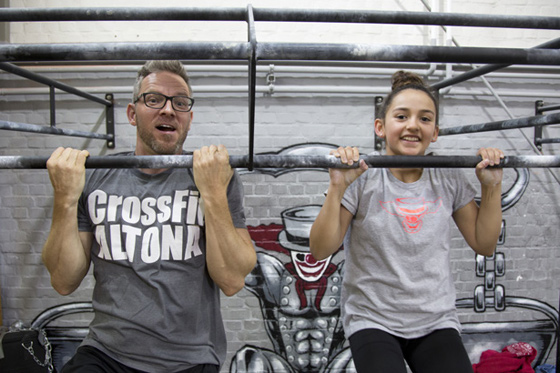 Phil Greifenberg und Lola bei Crossfit
