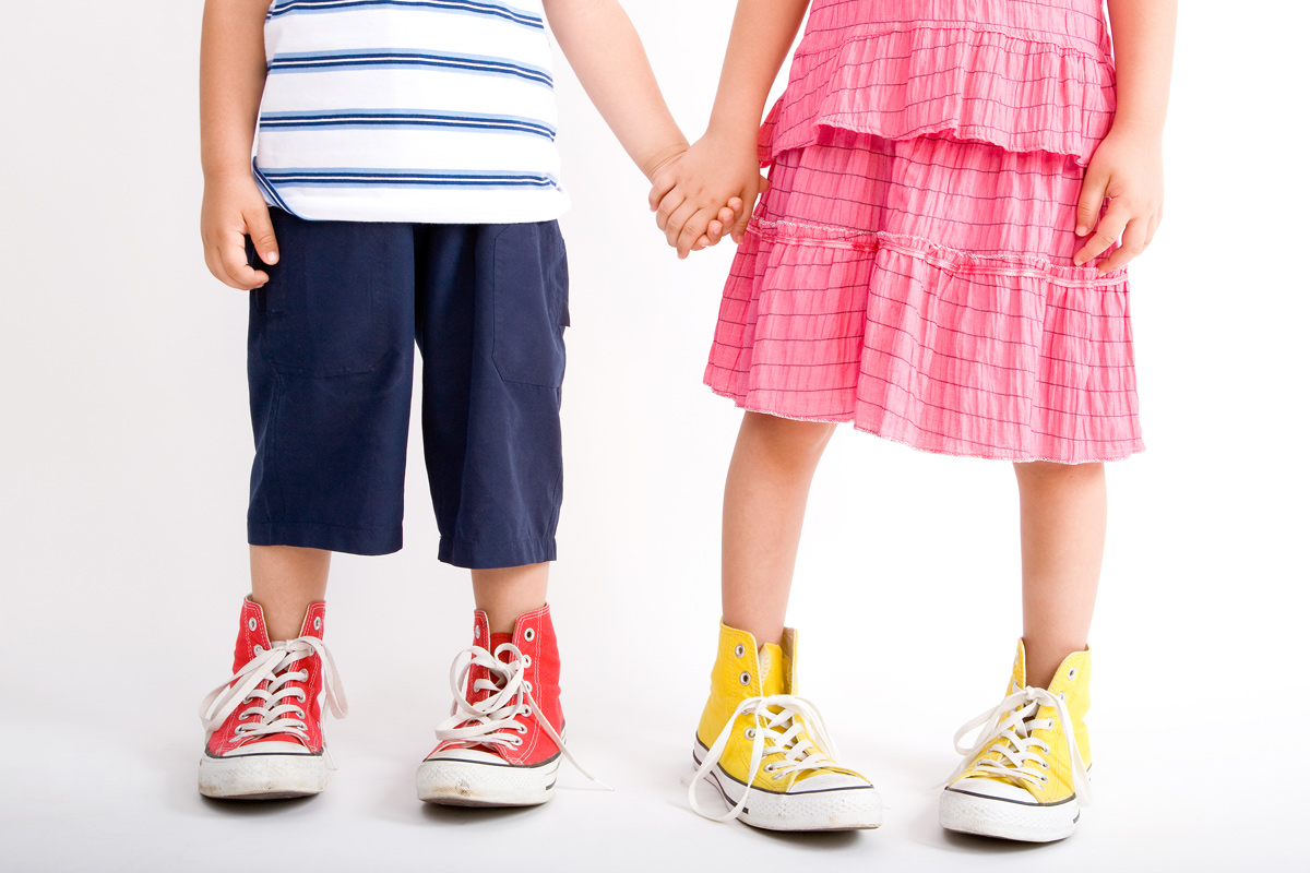 Kinderschuhe müssen richtig passen.