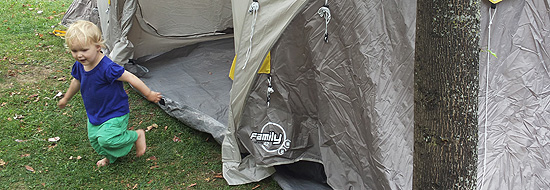 Wurfzelt 'Quechua' von Decathlon