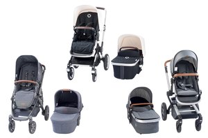 Platz zwei beim Kinderwagen-Test 2019 von Stiftung Warentest: die Kinderwagen von ABC Design, Bugaboo und Joolz