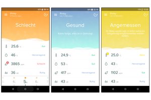 Screenshot von der healthy home coach App