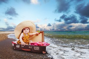 Baby am Strand