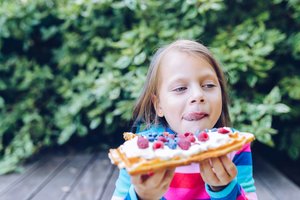 Waffeln backen