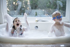 Baden mit Badekugeln