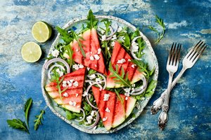 Gegrillte Melone