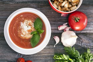 Schnelle Tomatensuppe